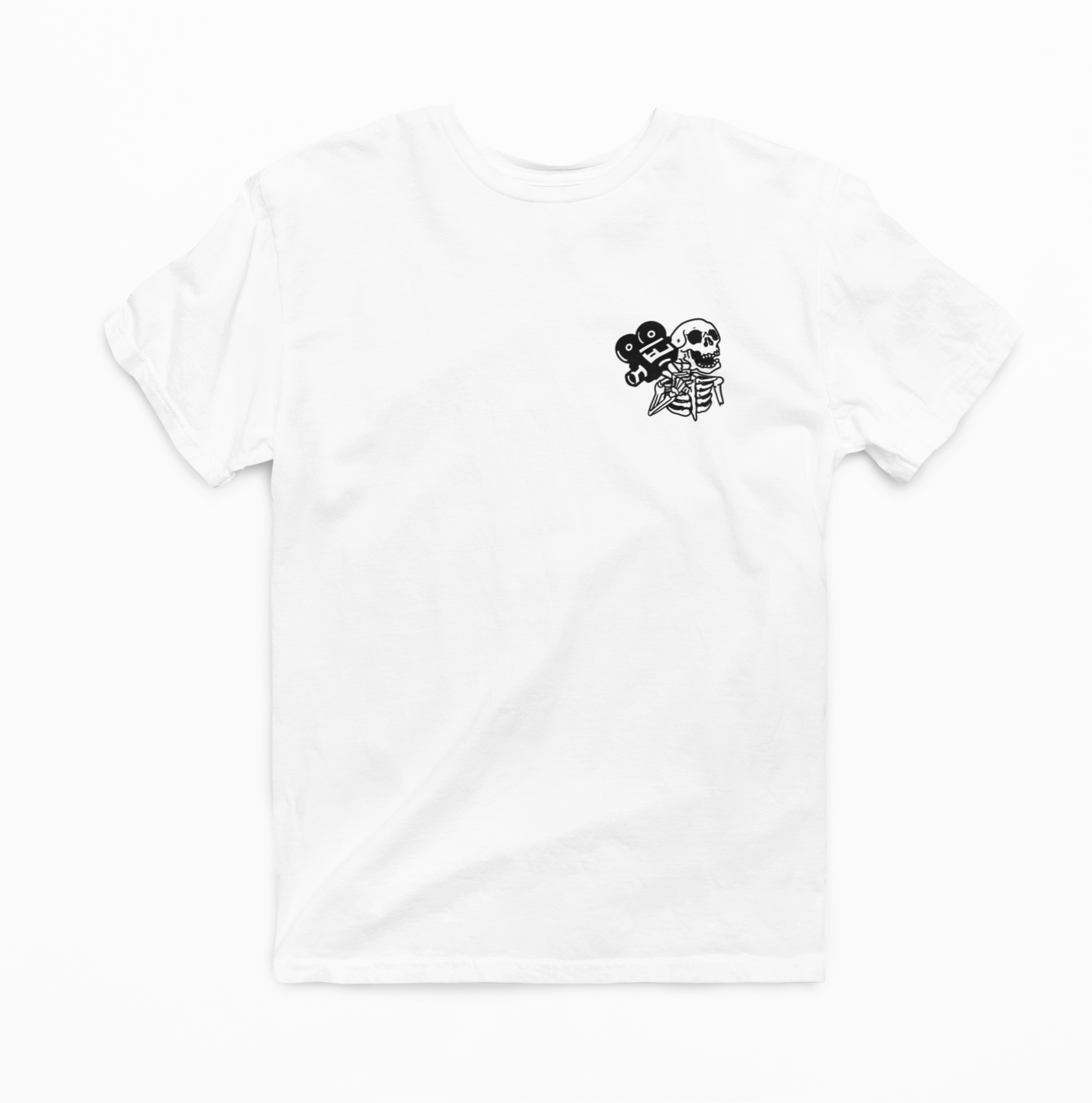 Le T-shirt ÇA VOUS FAIT DES BONNES JOURNÉES en blanc