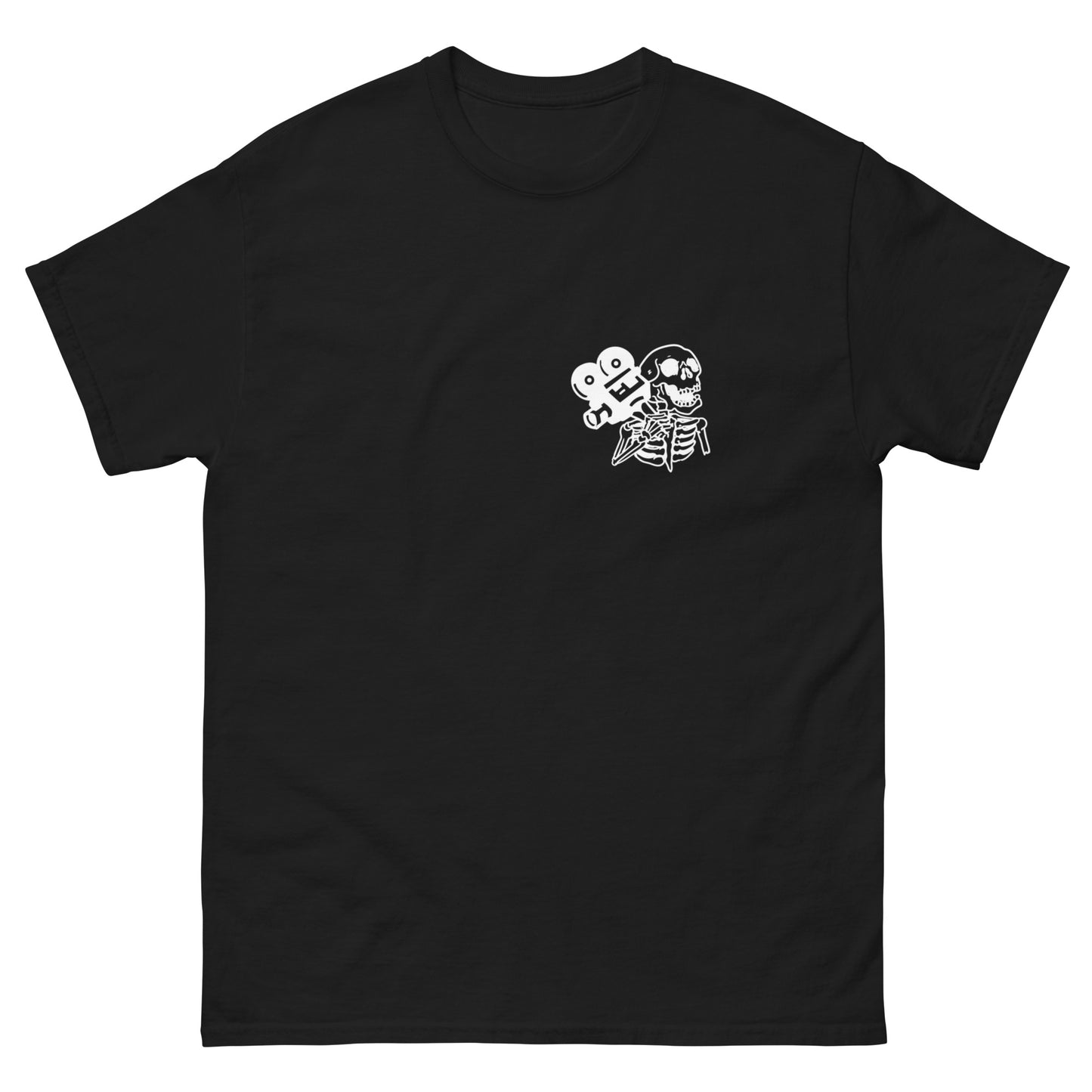 Le t-shirt ÇA VOUS FAIT DES BONNES JOURNÉES en noir.